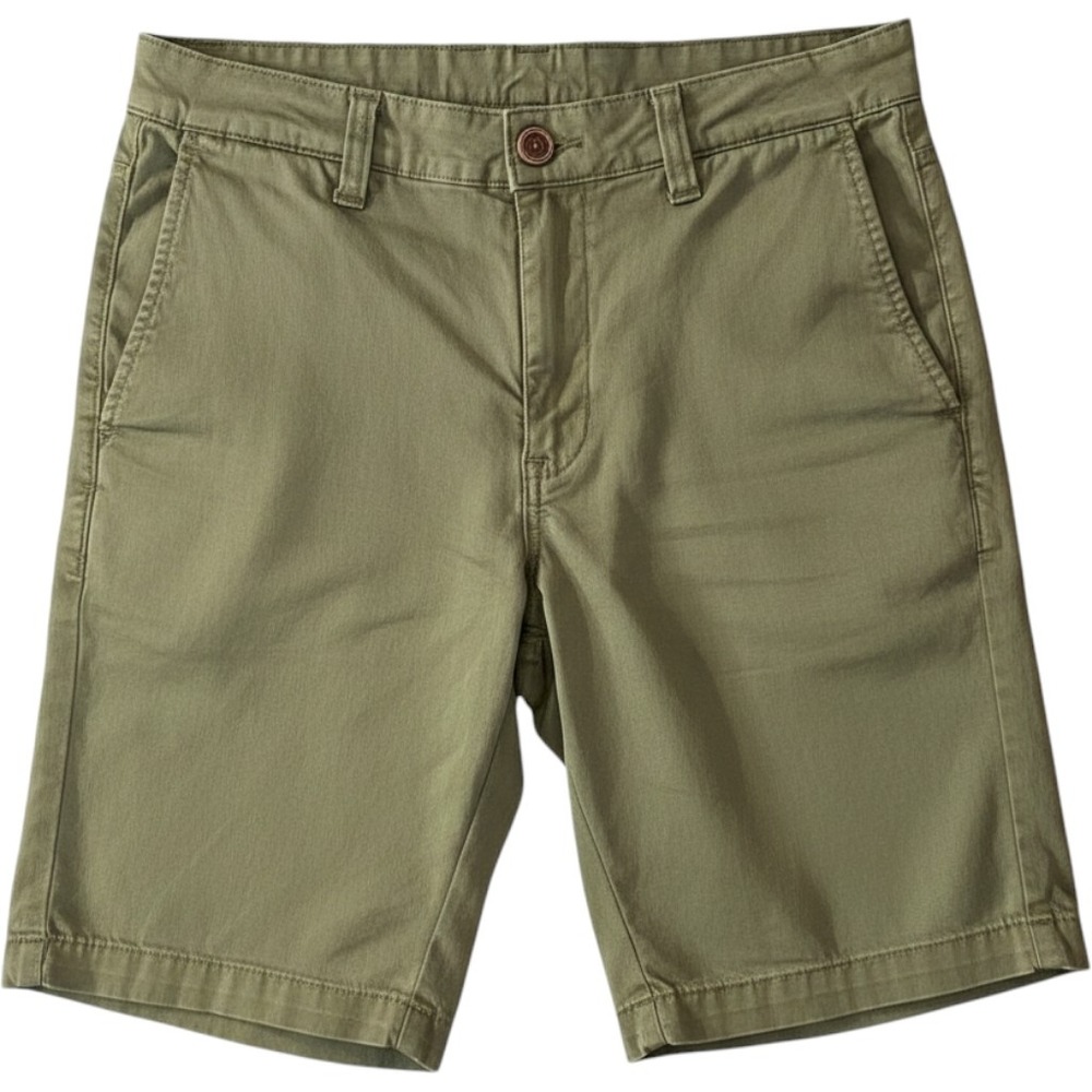 Ingram Mens Slim Fit Chino Shorts Olive Green Made in Italy Size 48 IT US 32